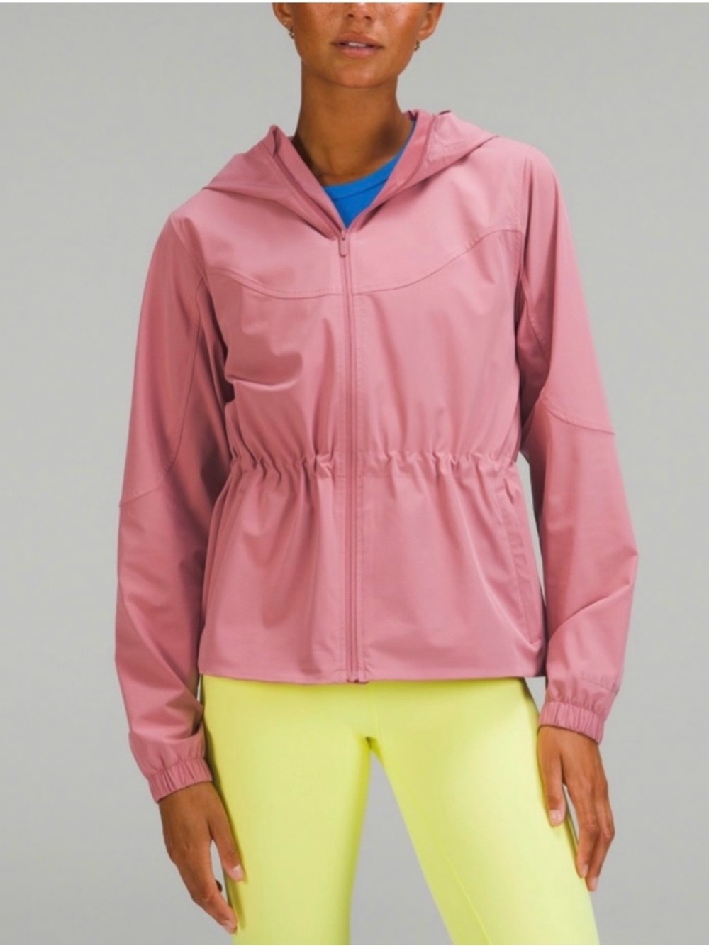 LULULEMON Packable Water-Repellent Jacket Rose Zip Hood